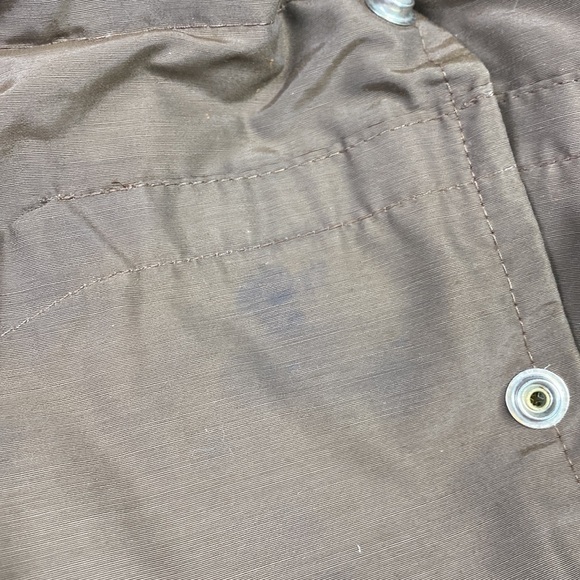 Vintage Stearns Reversible Tan Brown Goose Down Puffer Vest Size Medium 80s - Picture 8 of 11